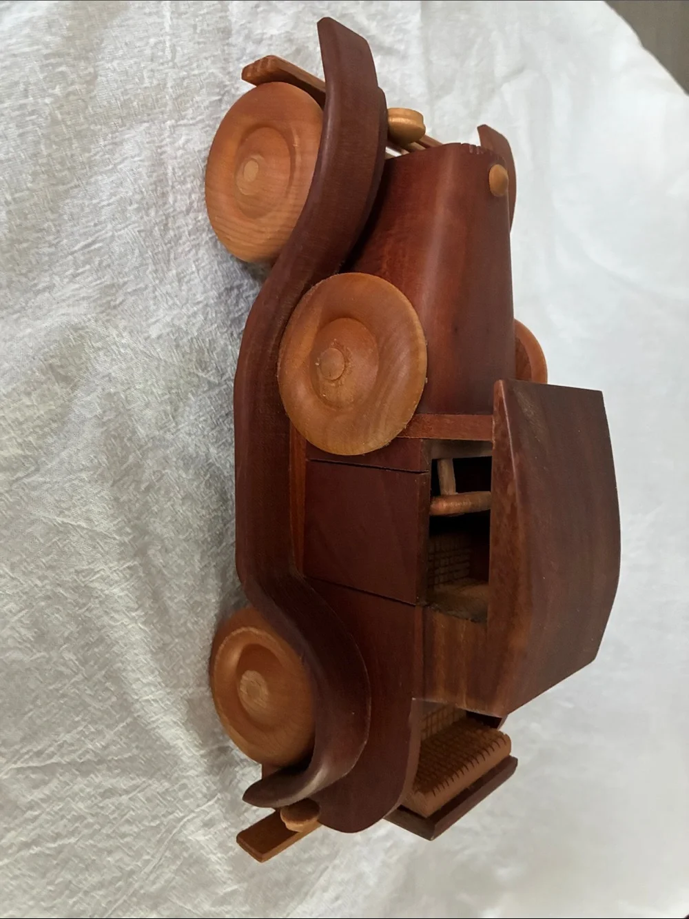 Wooden Vintage Toy Car - Brown